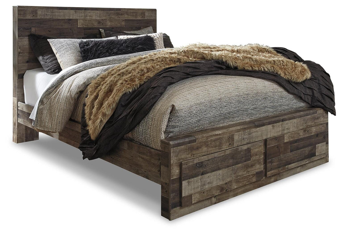 Derekson Queen Panel Storage Bed, Dresser, Chest and Nightstand