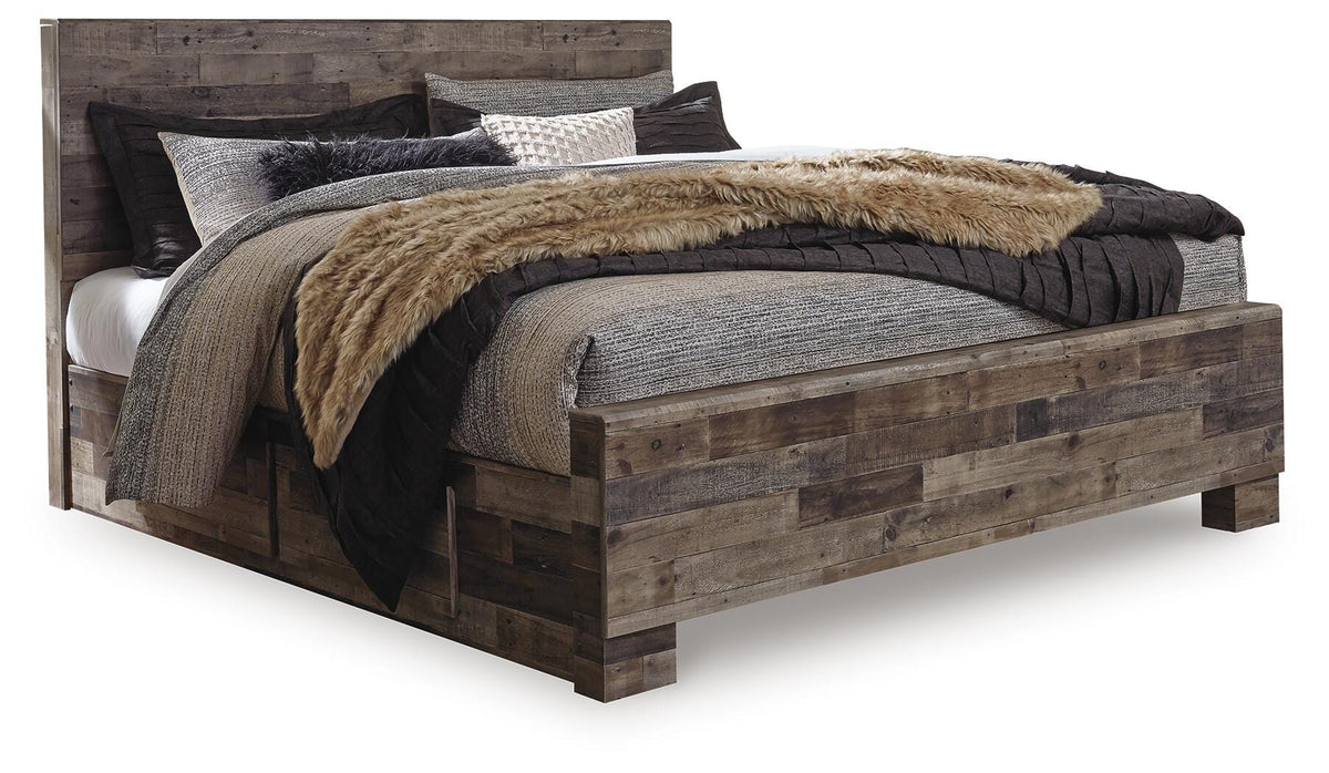 Derekson Queen Panel Bed with 2 Side Storage