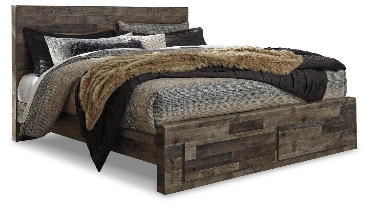 Derekson King Storage Bed, Dresser and Chest