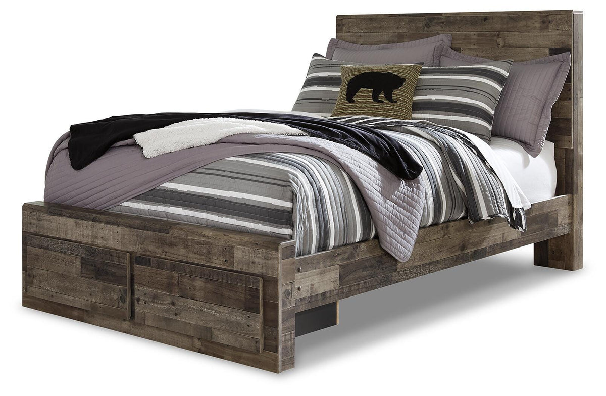 Derekson Full Panel Storage Bed and Dresser