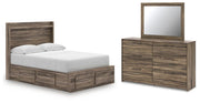 Elbrim Full Panel Storage Bed, Dresser and Mirror