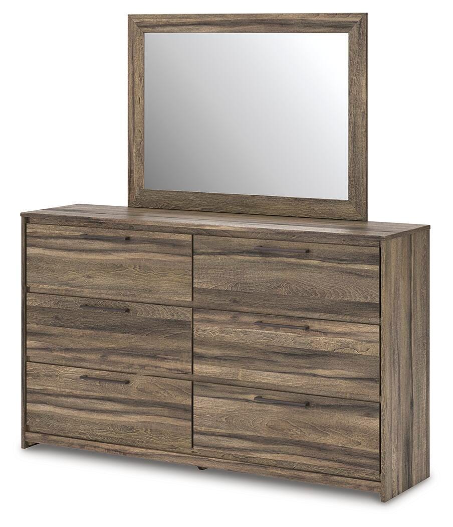 Elbrim King Panel Bed, Dresser, Mirror and 2 Nightstands