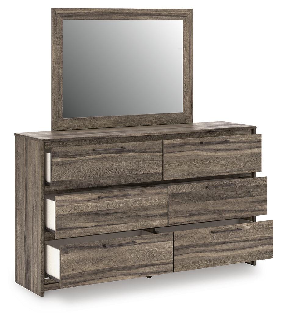 Elbrim King Panel Bed, Dresser, Mirror and 2 Nightstands