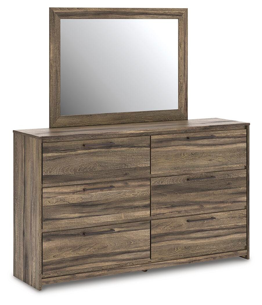Elbrim Queen Panel Bed, Dresser, Mirror and Nightstand