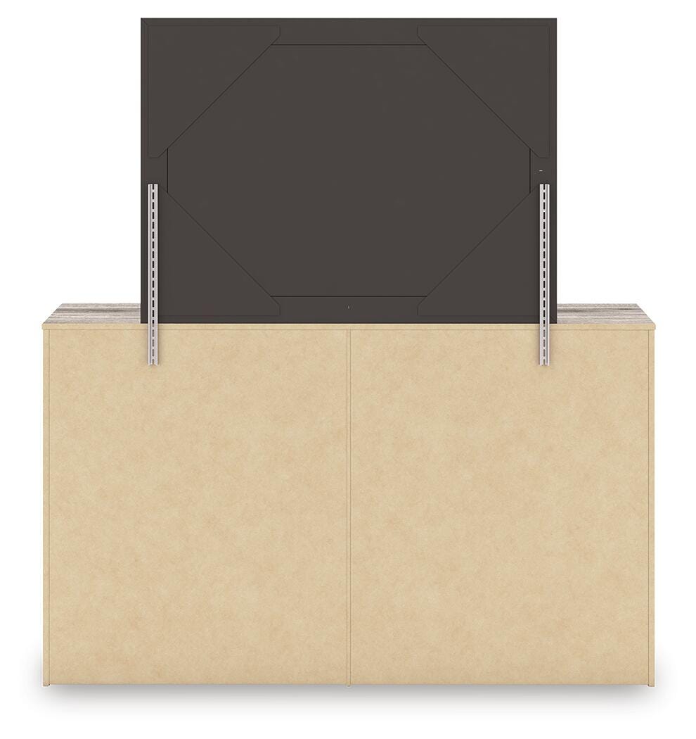 Elbrim Full Panel Storage Bed, Dresser, Mirror and 2 Nightstands