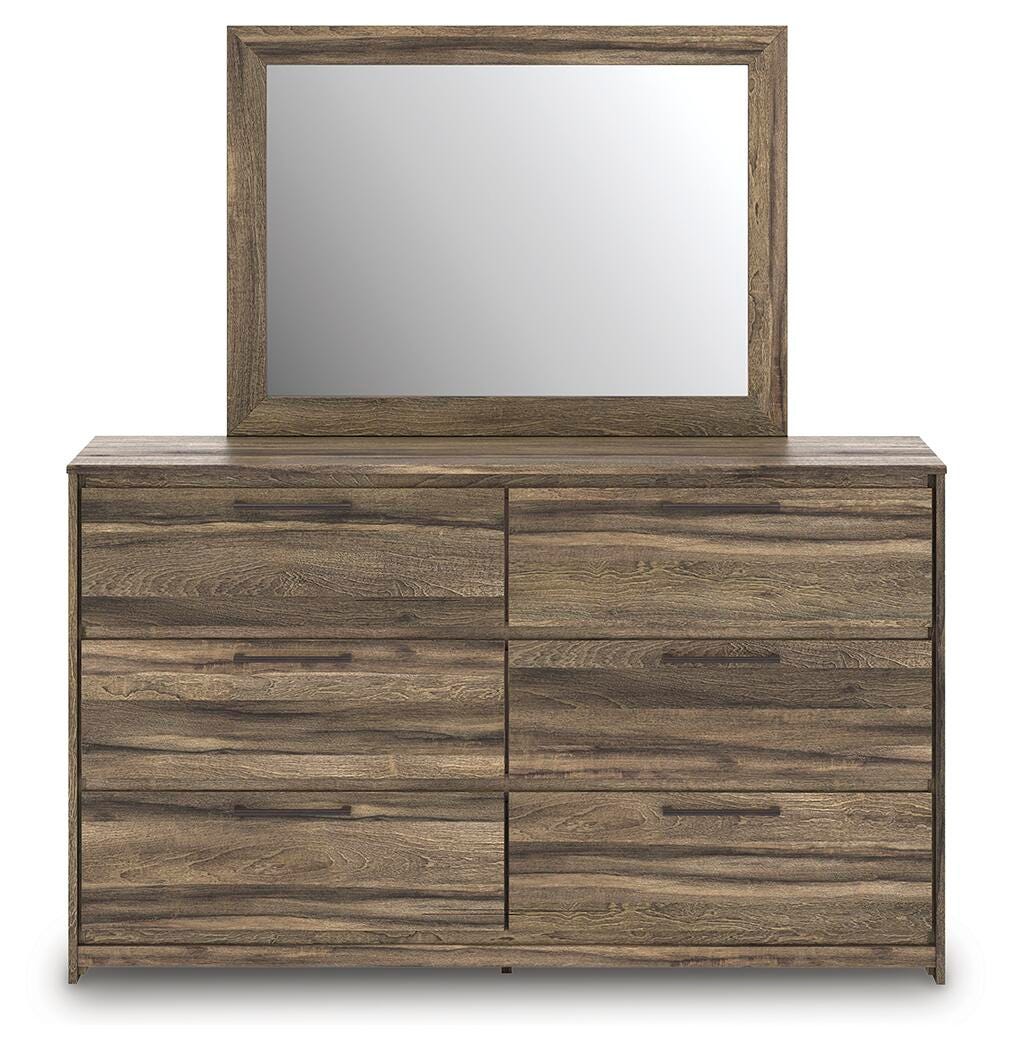 Elbrim Full Panel Storage Bed, Dresser and Mirror