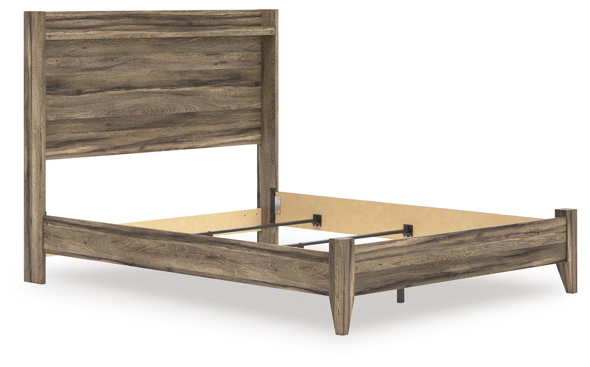 Elbrim Queen Panel Bed, Dresser, Mirror and Nightstand