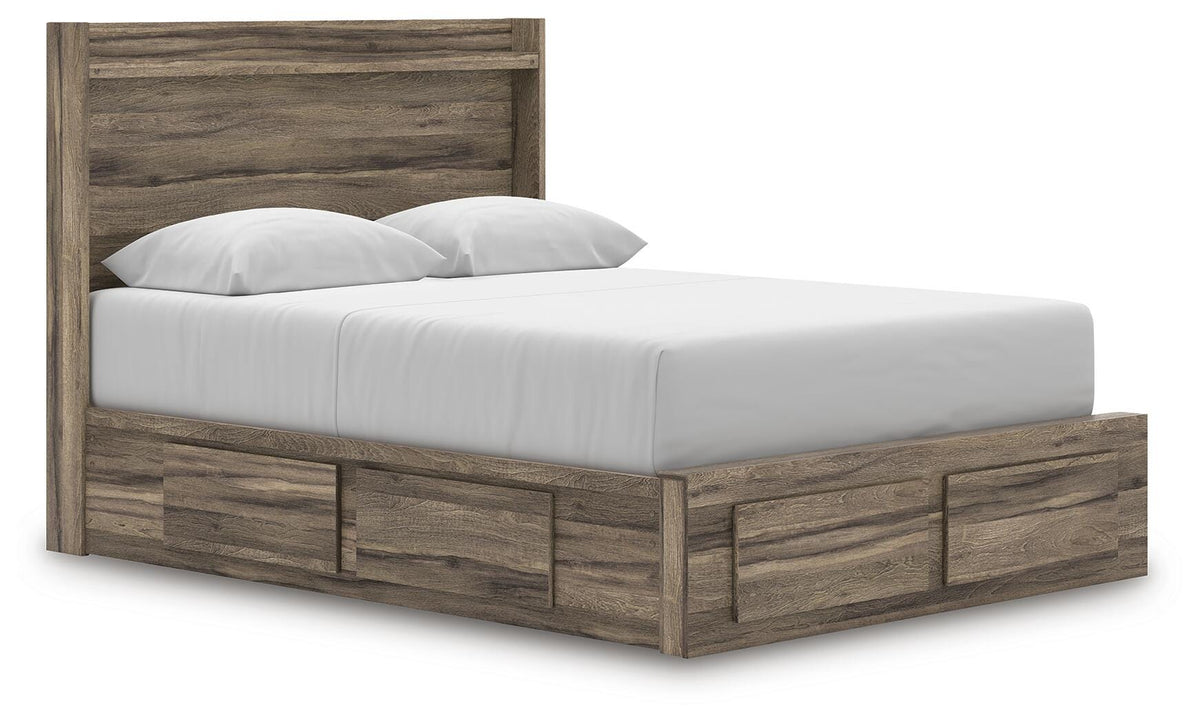 Elbrim Queen Panel Storage Bed, Dresser and Mirror