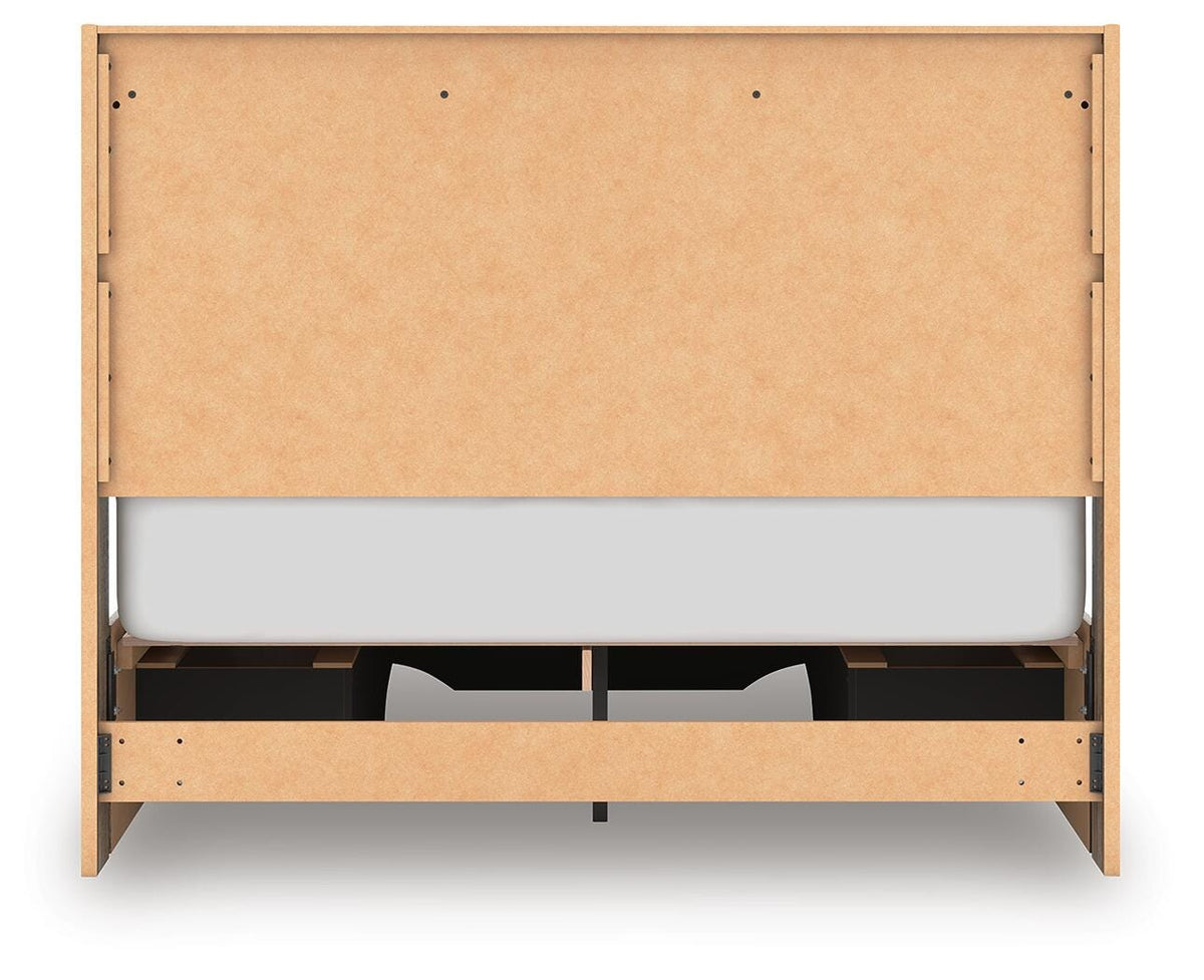 Elbrim Queen Panel Storage Bed, Dresser and Mirror