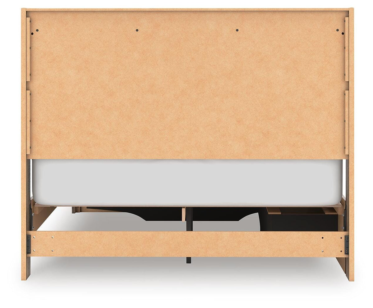 Elbrim Queen Panel Storage Bed, Dresser and Mirror