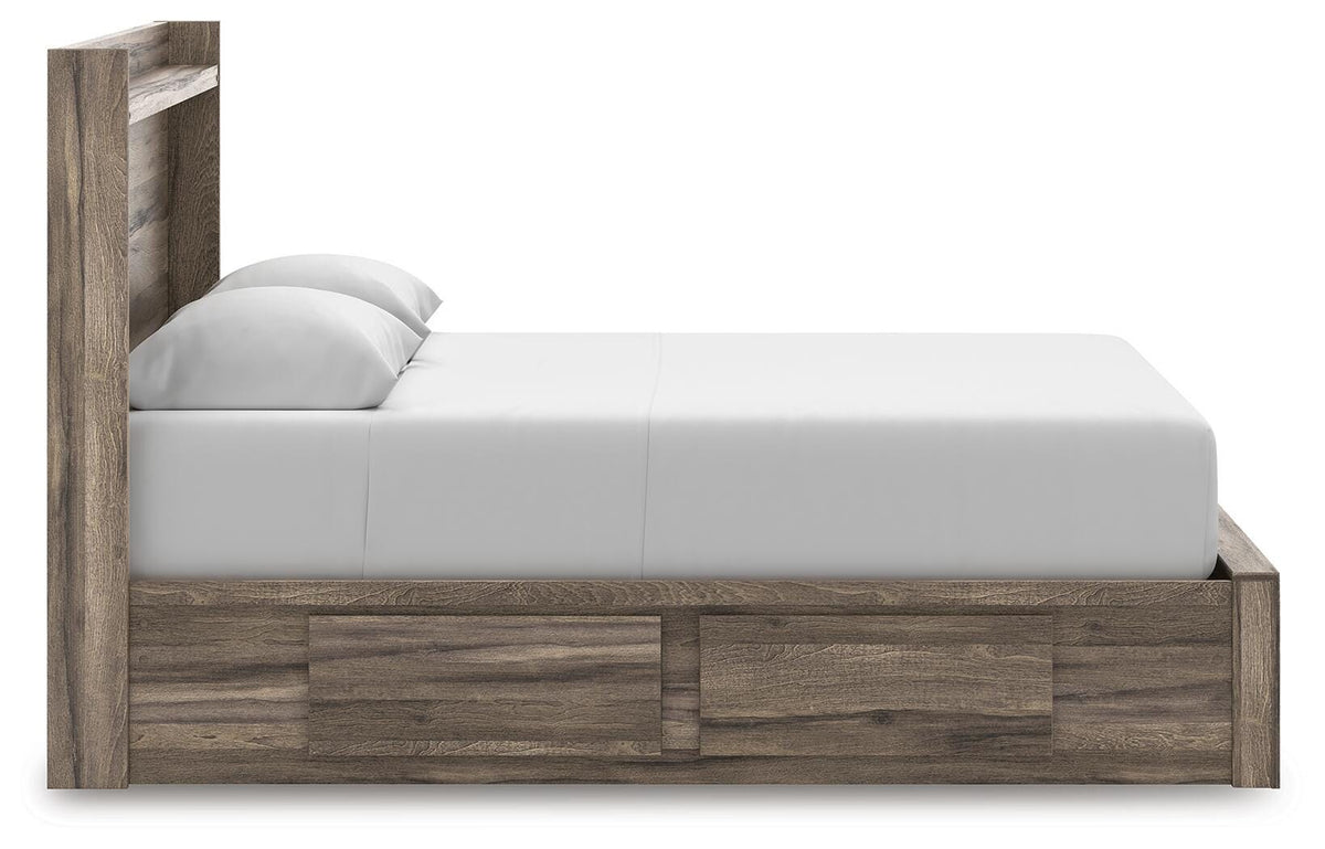 Elbrim Queen Panel Storage Bed, Dresser and Mirror