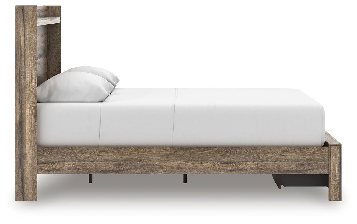 Elbrim Queen Panel Storage Bed, Dresser and Mirror