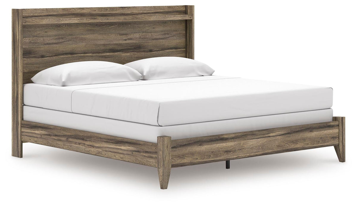 Elbrim King Panel Bed, Dresser, Mirror and 2 Nightstands