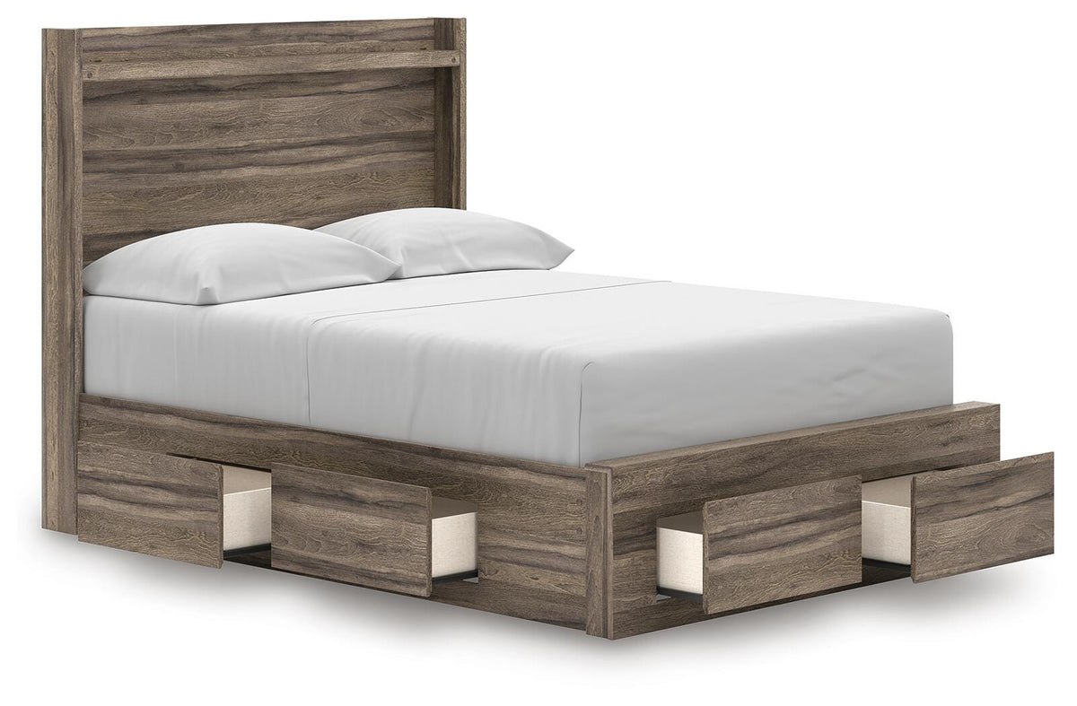 Elbrim Full Panel Storage Bed, Dresser and Mirror