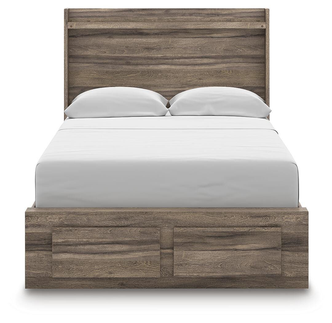 Elbrim Full Panel Storage Bed, Dresser and Mirror