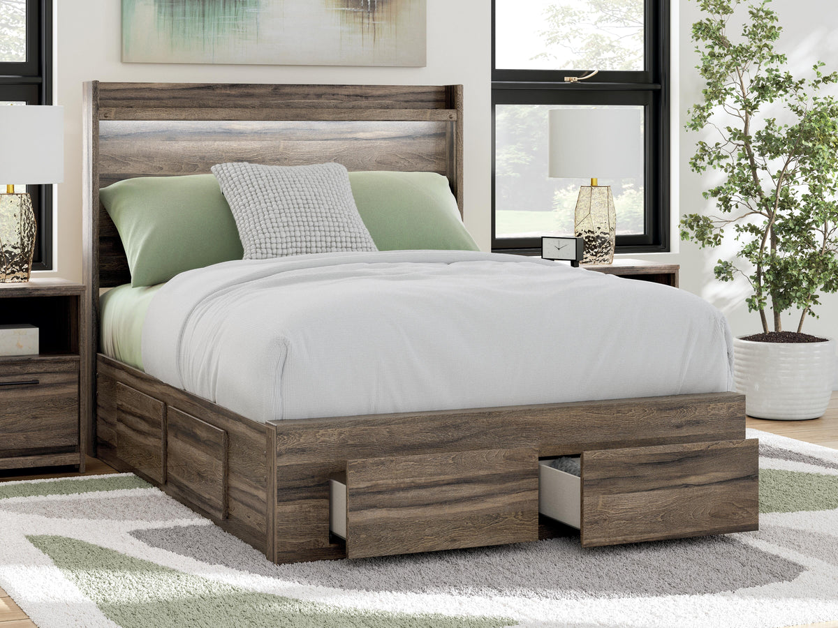 Elbrim Full Panel Storage Bed, Dresser and Mirror