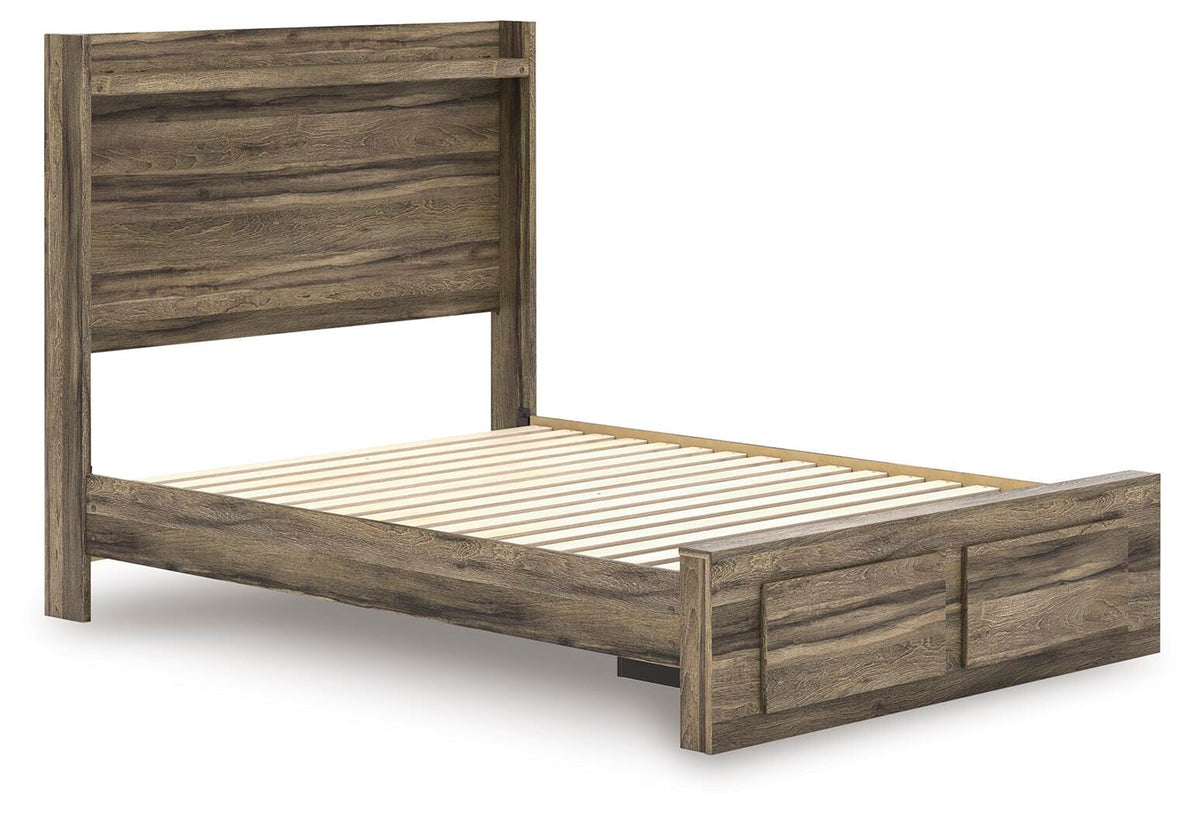 Elbrim Full Panel Storage Bed, Dresser and Mirror