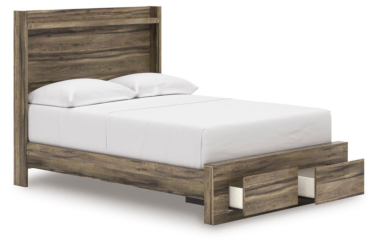 Elbrim Full Panel Storage Bed, Dresser and Mirror
