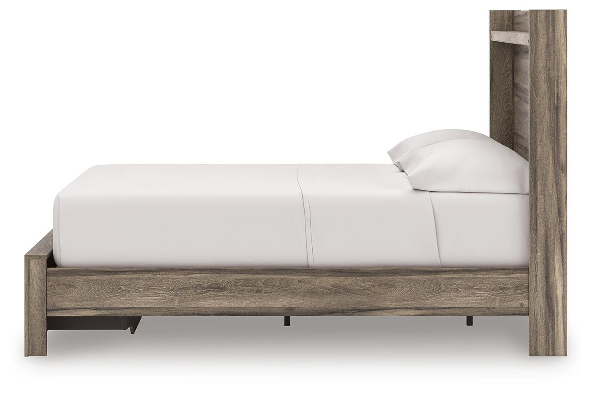 Elbrim Full Panel Storage Bed, Dresser, Mirror and 2 Nightstands