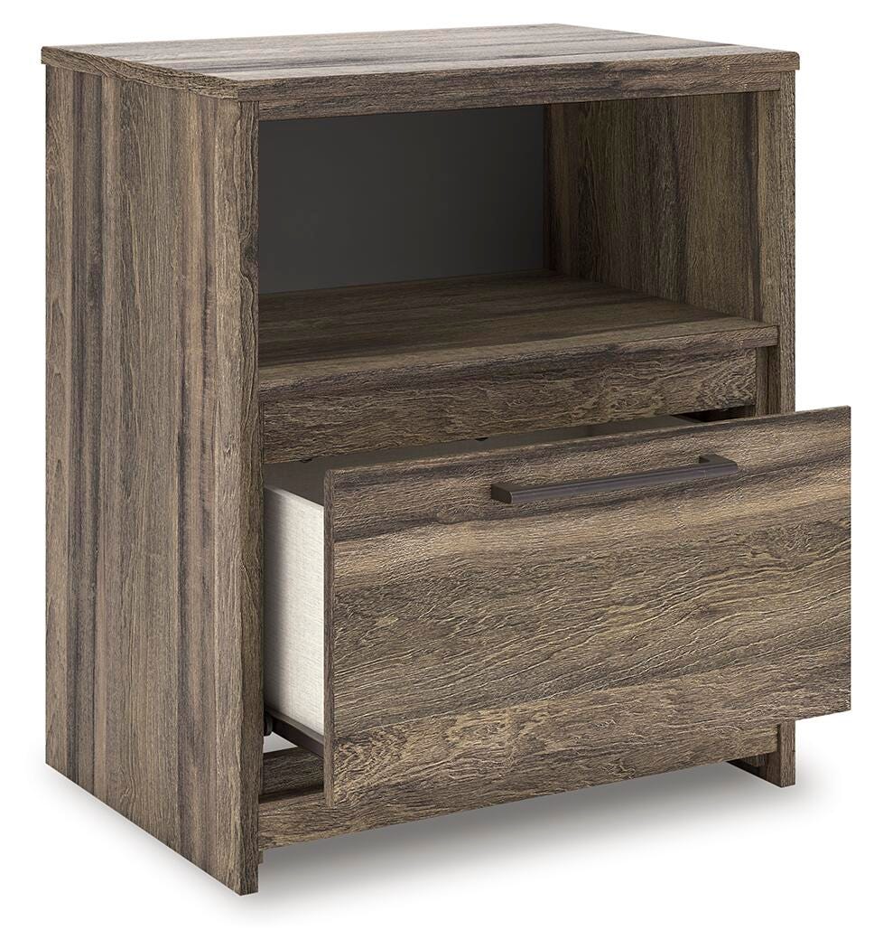 Elbrim Queen Panel Storage Bed, Dresser and Nightstand