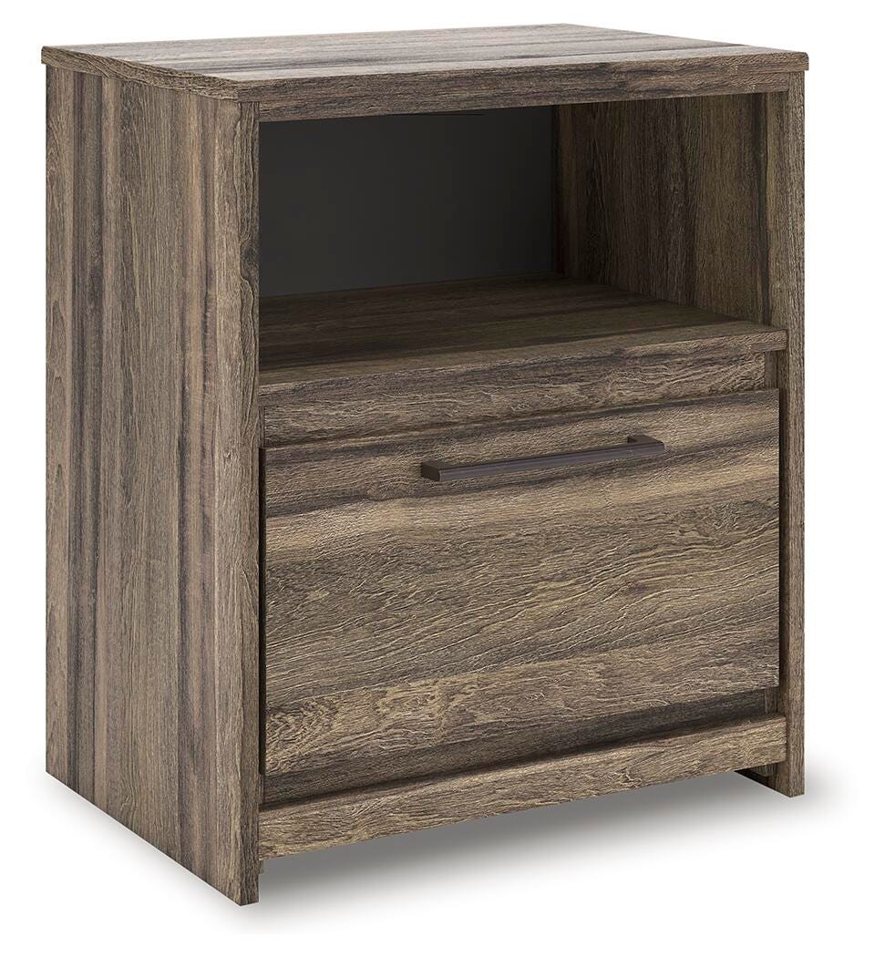 Elbrim Full Storage Bed, Dresser and Nightstand