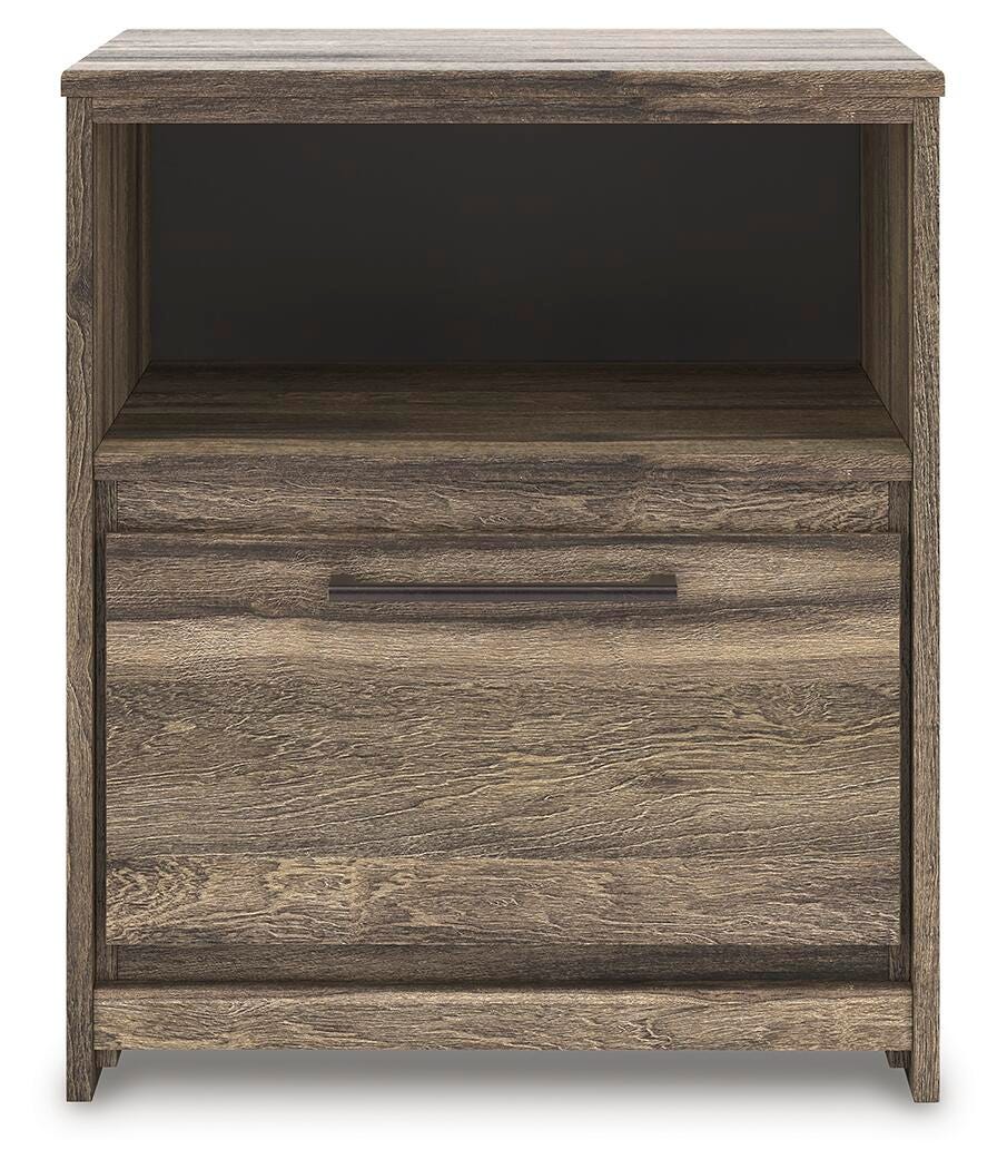 Elbrim Full Panel Storage Bed, Dresser, Mirror and 2 Nightstands