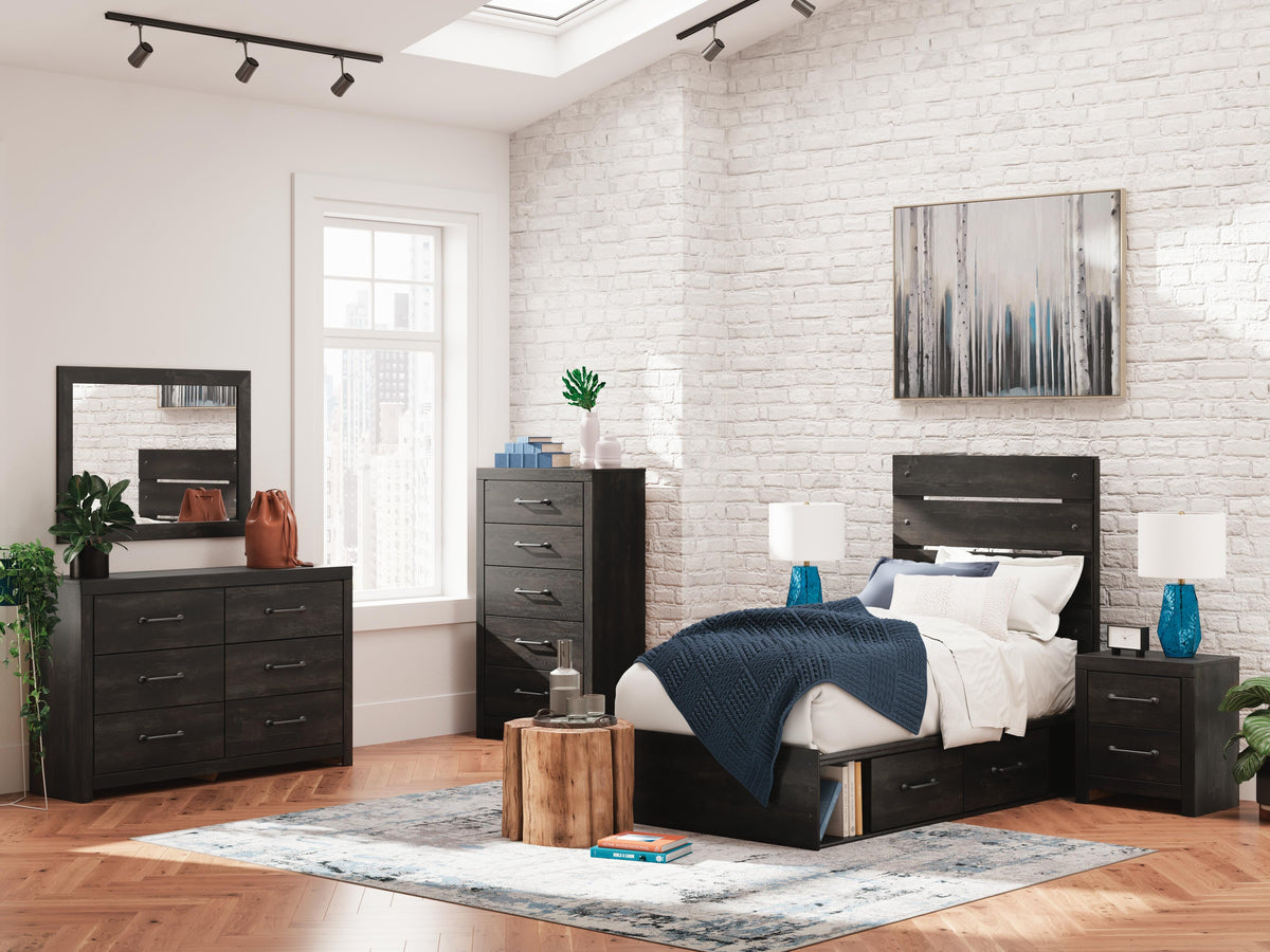 Hollivern Panel Storage Bed - Twin