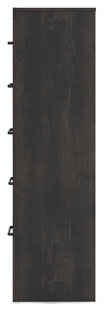 Hollivern Twin Panel Storage Bed, Dresser, Mirror and Chest