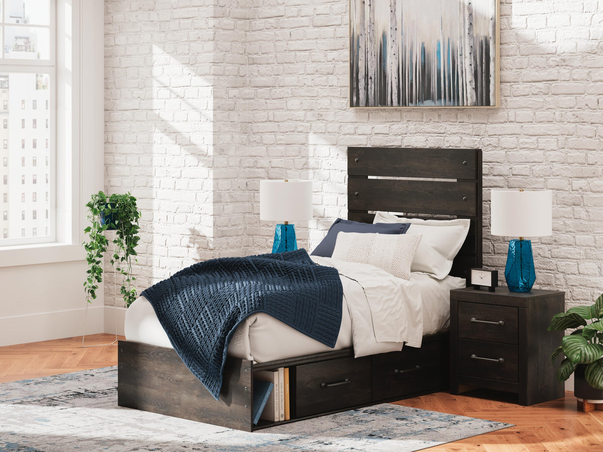 Hollivern Panel Storage Bed - Twin