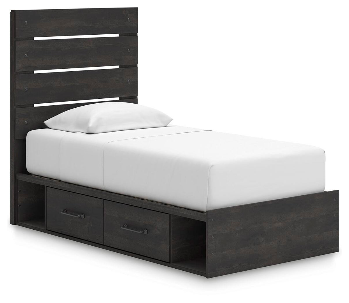 Hollivern Panel Bed with Storage - Twin