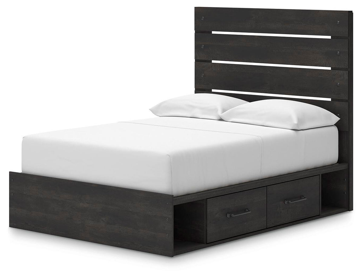 Hollivern Twin Panel Bed with Storage