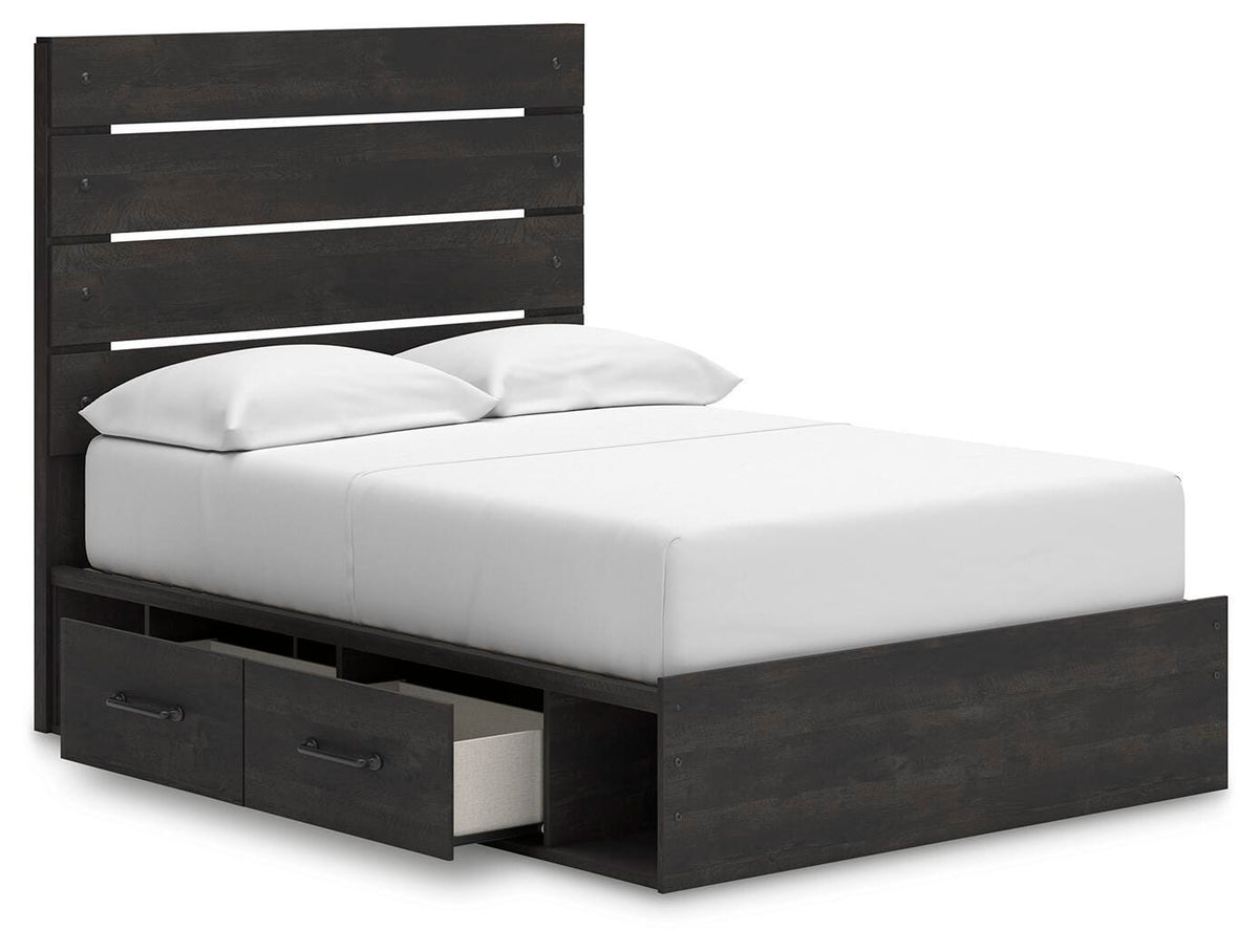 Hollivern Twin Panel Bed with Storage
