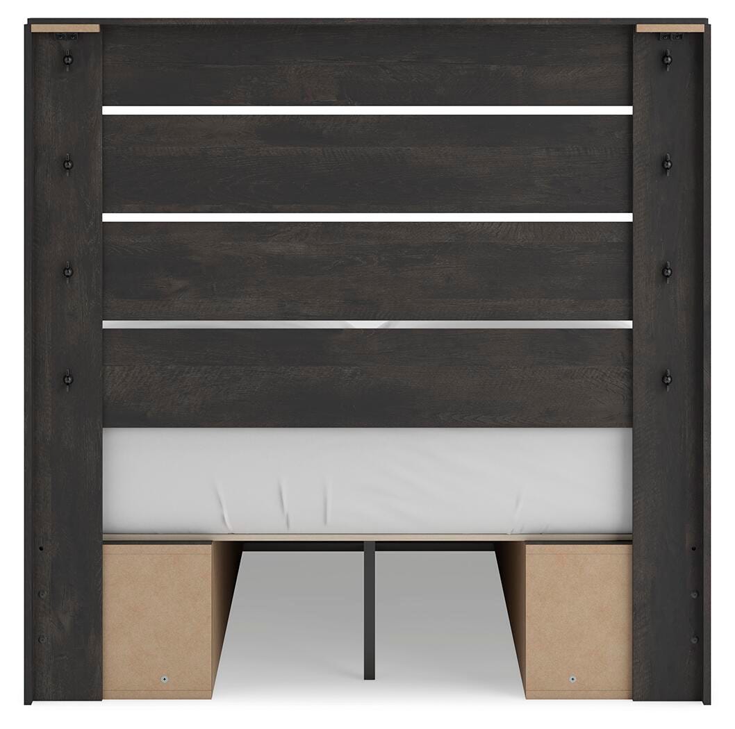 Hollivern Panel Bed with Storage - Full