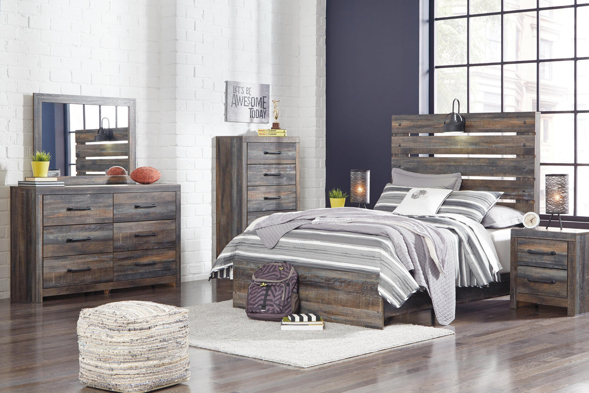 Drystan Panel Bed Set - Full, Dresser