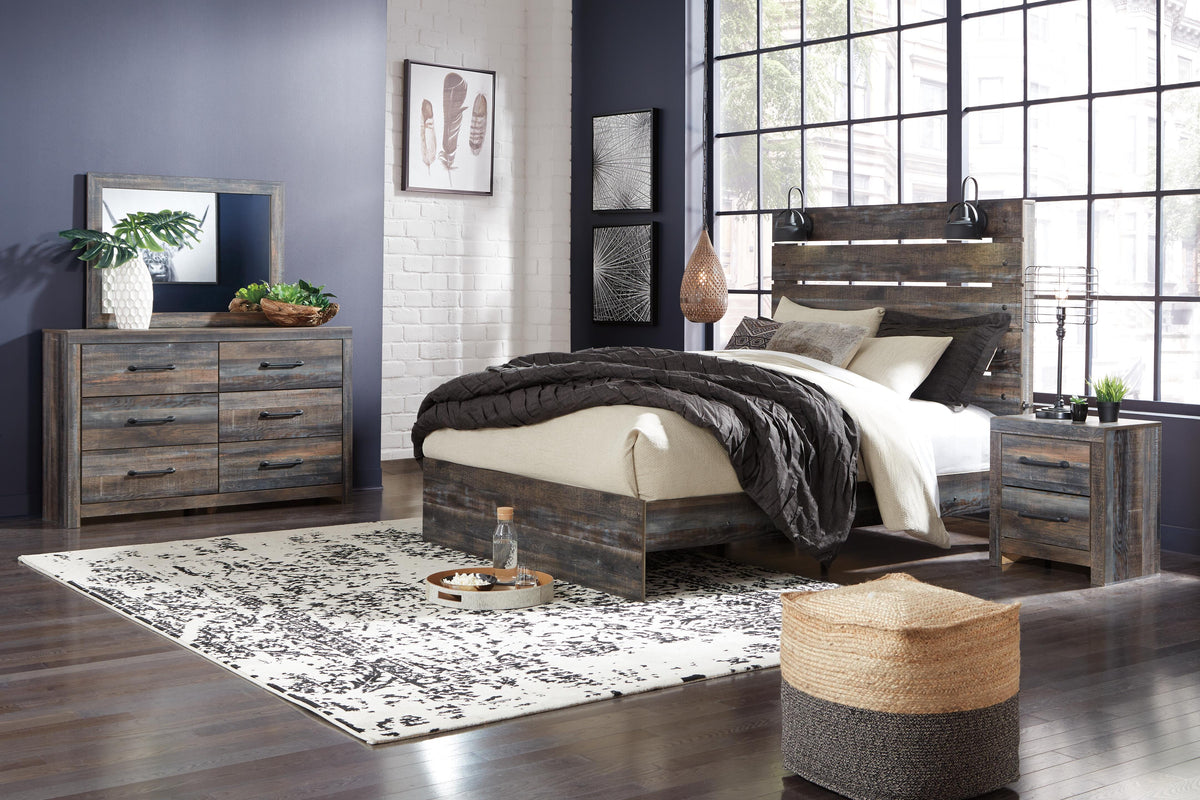 Drystan Panel Bed Set - Queen, Dresser