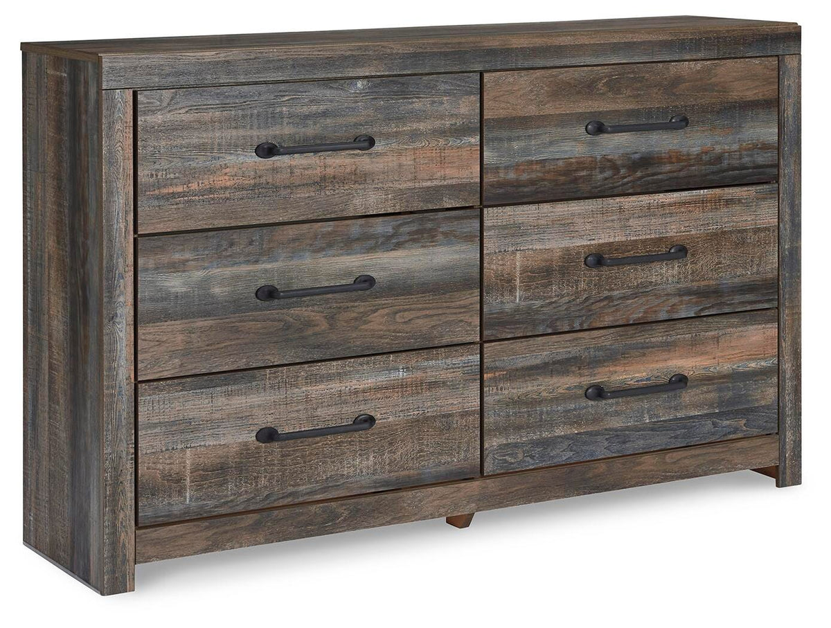 Drystan Queen Bookcase Bed with Storage, Dresser and Nightstand