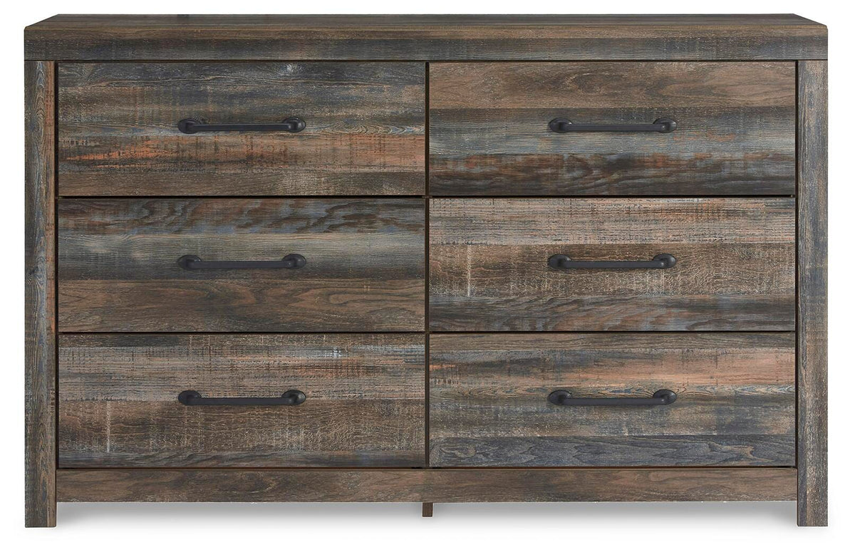 Drystan Queen Bookcase Bed with Storage, Dresser and Nightstand