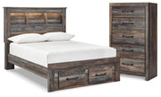 Drystan Full Bookcase Storage Bed and Chest