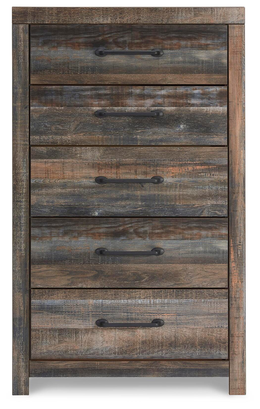 Drystan Queen Panel Bed, 2 Dressers, Mirror, Chest and 2 Nightstands
