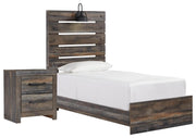 Drystan Panel Bed Set - Twin, Nightstand