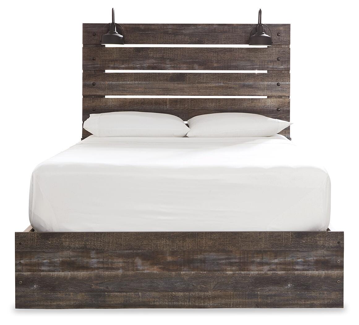 Drystan Panel Bed Set - Queen, Chest and Nightstand