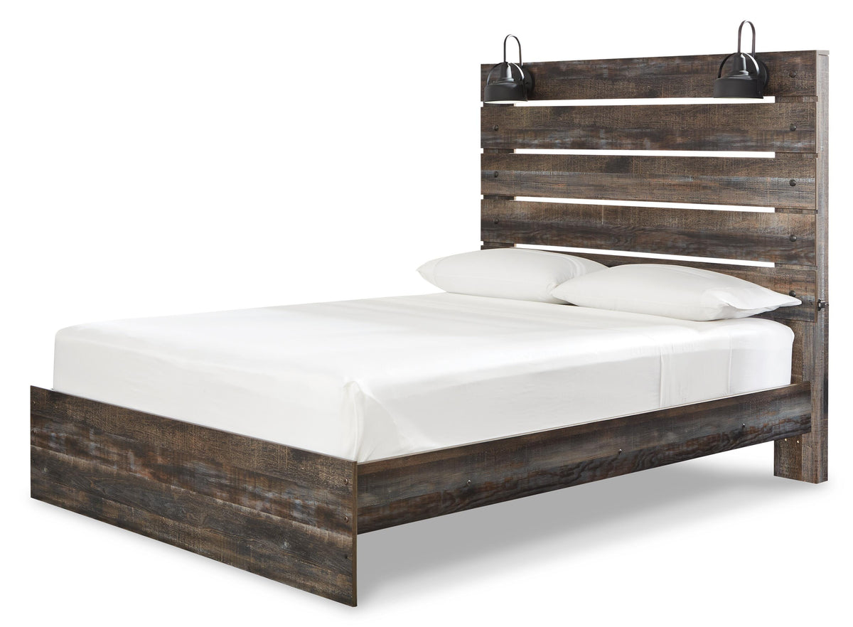 Drystan Panel Bed Set - Queen, Chest and Nightstand