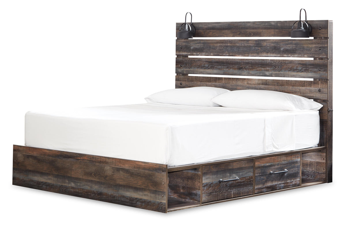 Drystan Panel Bed Set - King, Dresser