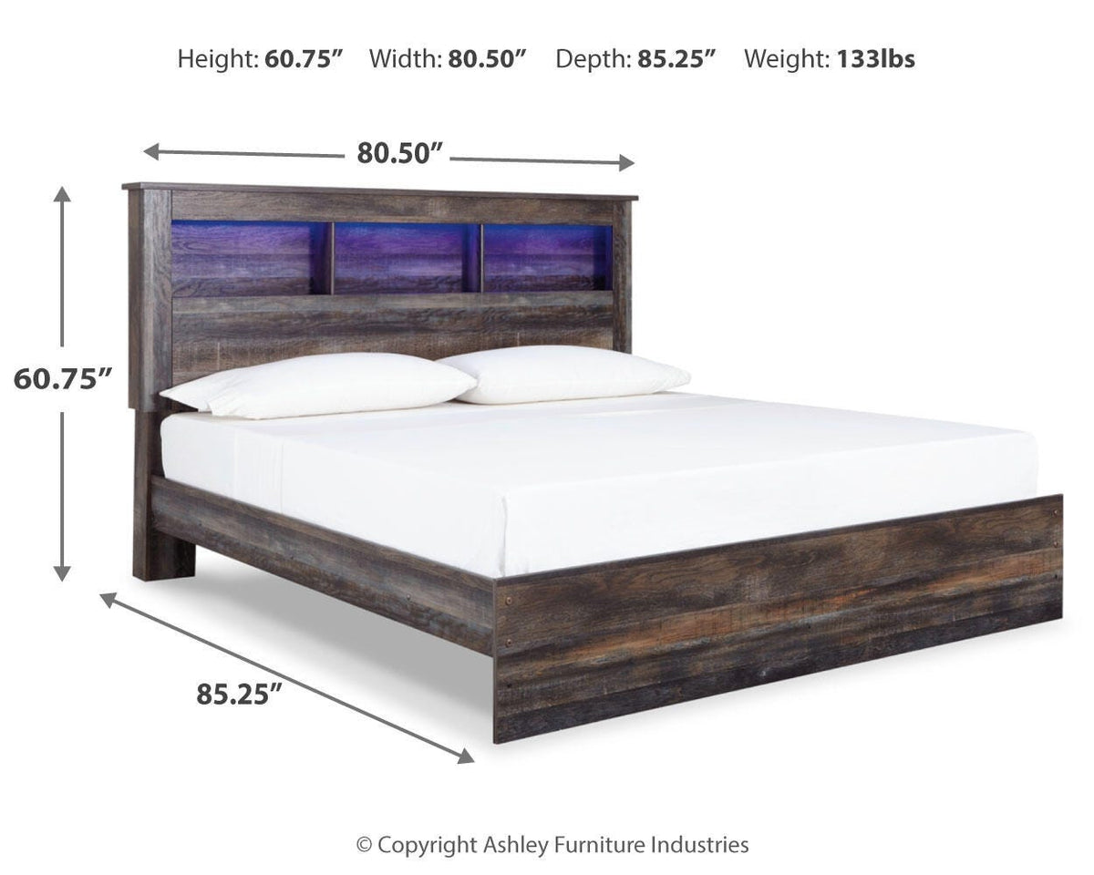 Drystan Queen Bookcase Bed