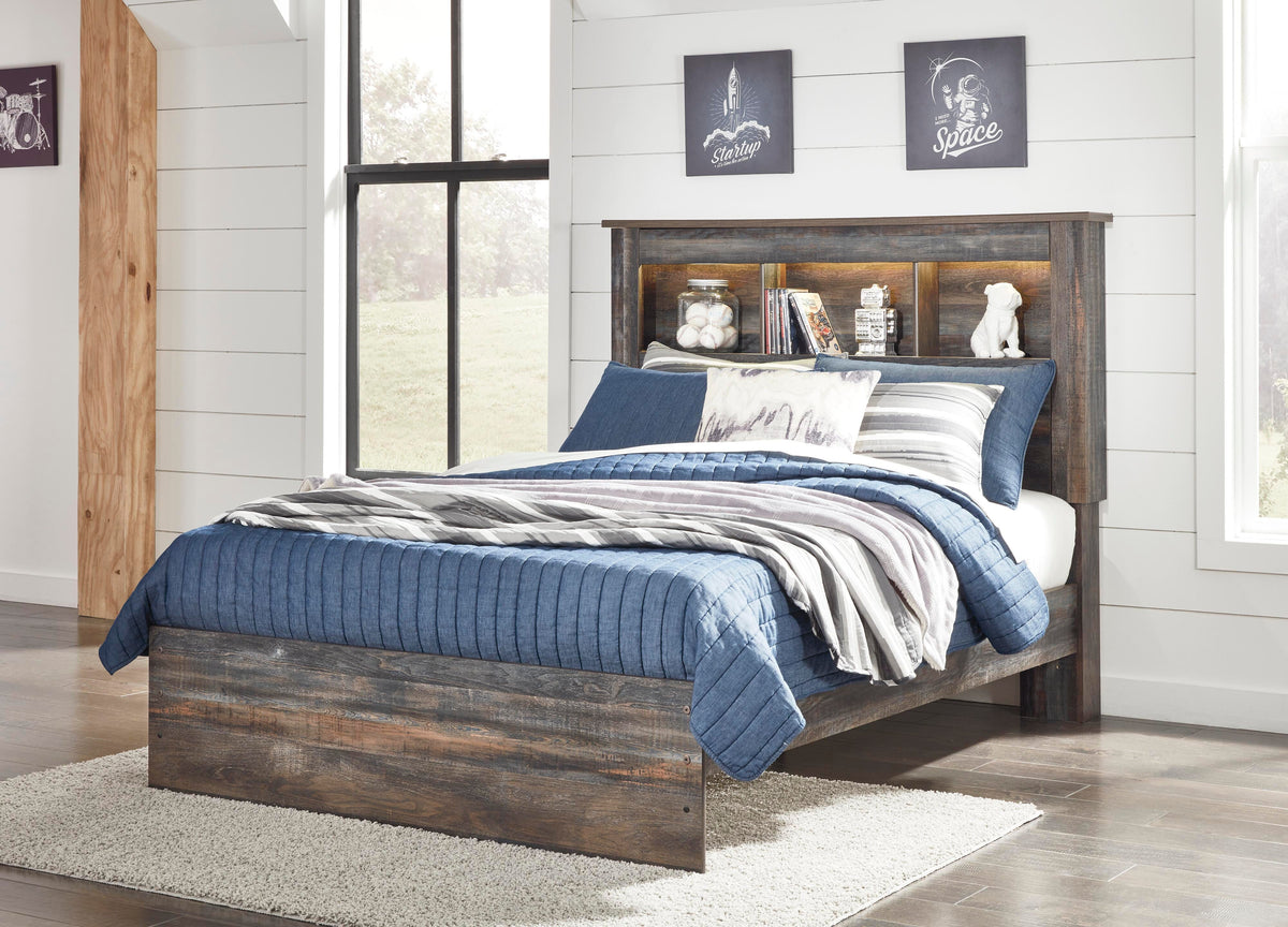 Drystan Queen Bookcase Bed