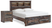 Drystan Full Bookcase Storage Bed and Nightstand