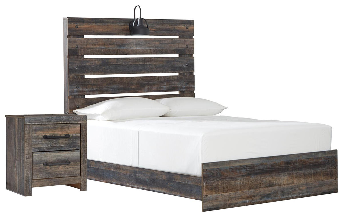 Drystan Panel Bed Set - Full, Nightstand