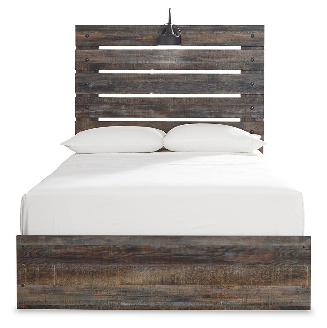 Drystan Full Panel Bed, Dresser and Mirror