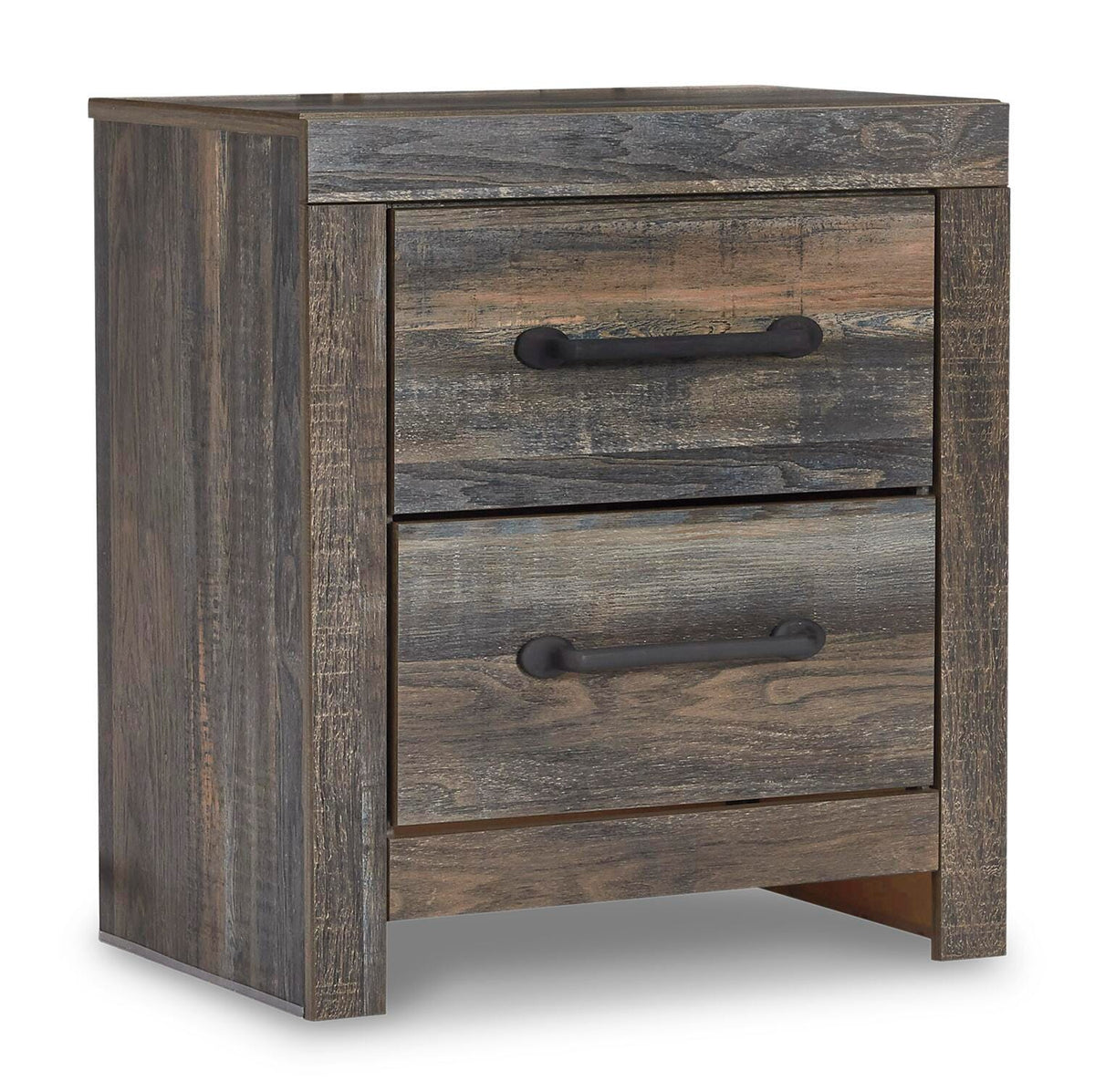 Drystan Panel Bed Set - Full, Mirrored Dresser and 2 Nightstands