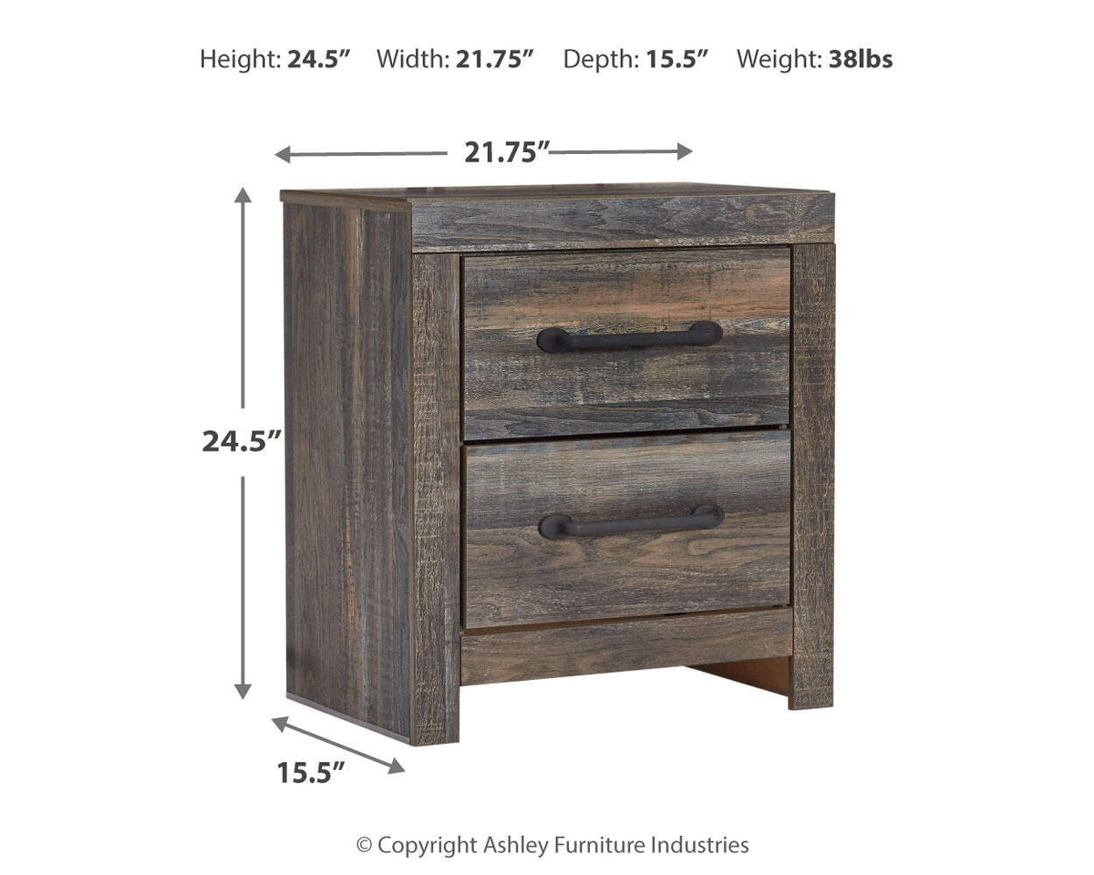 Drystan Queen Bookcase Storage Bed, Dresser, Mirror, Chest and Nightstand